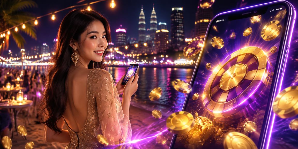 Pengguna Kuala Lumpur bermain kasino mudah alih jomcuci918 dalam suasana moden Malaysia